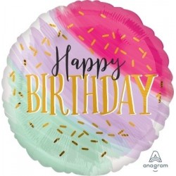18" Happy Birthday Foil Balloon