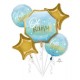 Oh Baby Blue Foil Balloon Bouquet