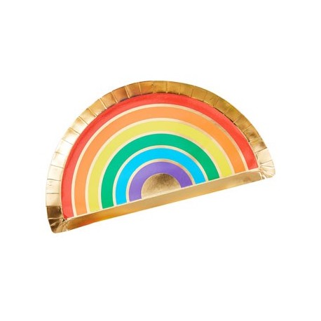 Over the Rainbow shaped plates