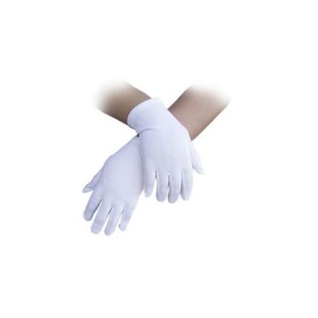 Gloves Material 20cm Short White
