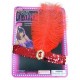 Headband sequin red + Red Feather