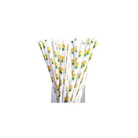 Pineapple paper straws