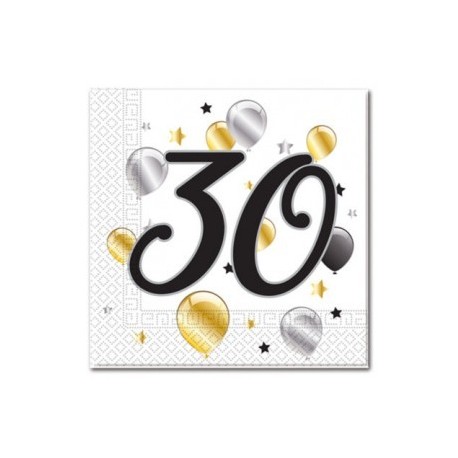 30th Birthday Serviettes| Party supplies South Africa