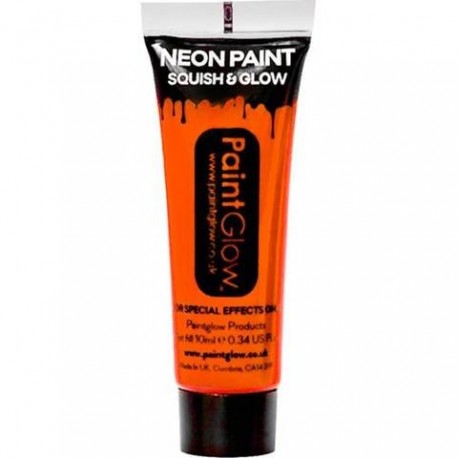 Neon Orange Face Paint Tube (25ml)