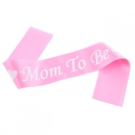 Mom to Be Sash- Pink