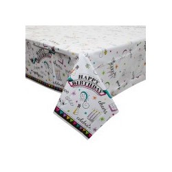 Doodle Birthday tablecloth | Party Supplies South Africa