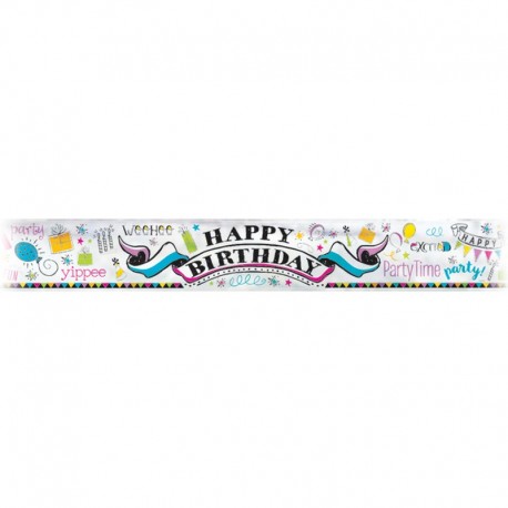 Doodle themed birthday banner| party supplies South Africa
