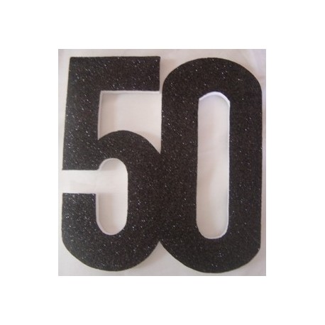 Poly 50th Black 30cm