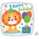 18" Lion Happy Birthday Foil Balloon