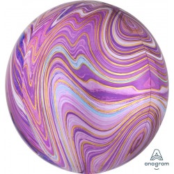 ORB: Purple Marble Foil Balloon