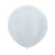 Plain Satin Pearl Pearl Balloon 60cm- Inflate your balloons in store. 