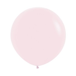 24 inch plain pastel pink balloon