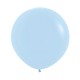 24 inch plain pastel blue balloon