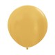 24 inch plain metallic gold balloon