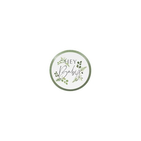 Botanical Baby party plates | Baby Shower party supplies 