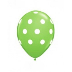 Lime Green Polka Dot Balloons