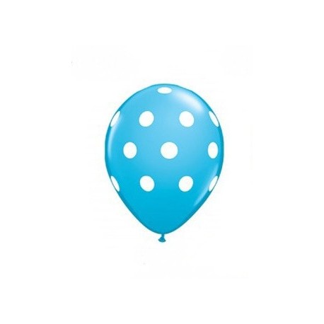 Light Blue Polka Dot Balloons