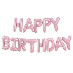 Pink Happy Birthday Foil Balloons