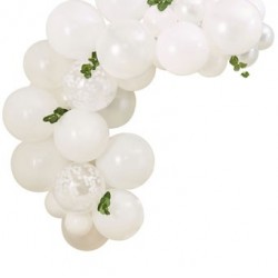 Botanical Baby - Mini White Balloon Garland | Baby Shower party supplies 