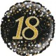 18" Black Fizz 18th Birthday foil balloon