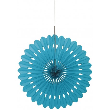 Turquoise Decorative Fan 