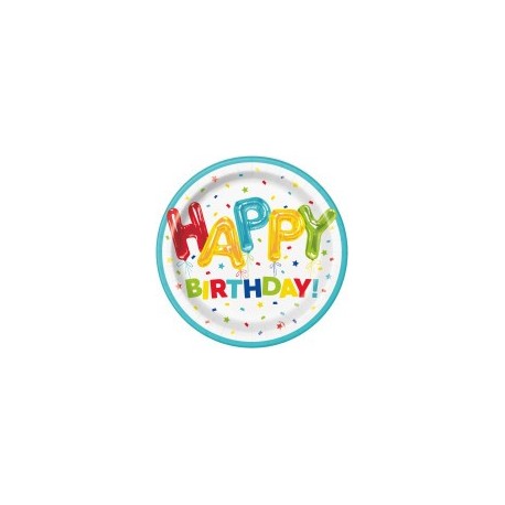 Happy Balloon Birthday plates | Party Supplies South Africa