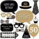Cheers to 50 Photo Props (20 pcs)