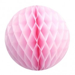 Pastel Pink Honeycomb Ball