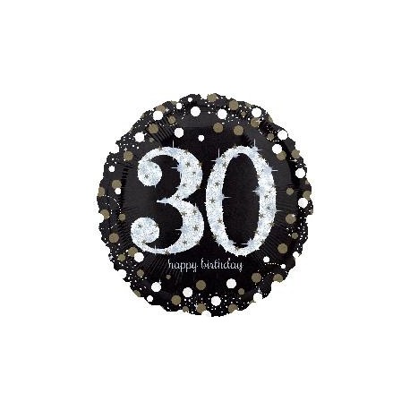 Sparkling 30th Birthday Foil Balloon