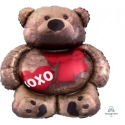 Cuddle Bear Love Foil Balloon