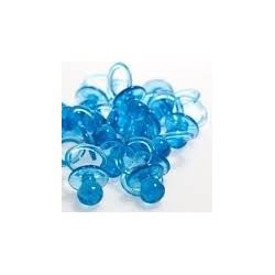 Blue Plastic Pacifiers (Pack of 18)