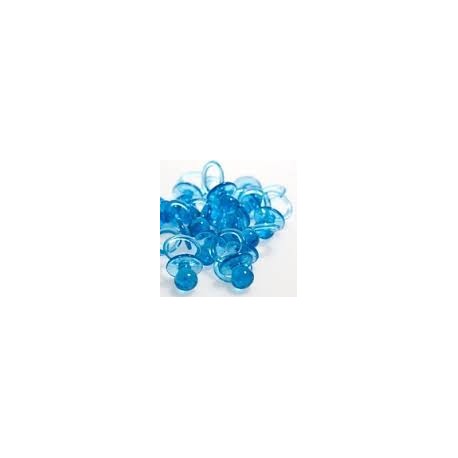Blue Plastic Pacifiers (Pack of 18)