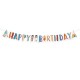 Tepee and Tomahawk western Happy Birthday Banner| Western Party Supplies