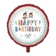 Tepee and Tomahawk western Happy Birthday foil balloon| Western Party Supplies