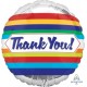 18" Thank you Stripes Foil Balloon