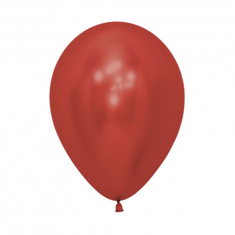 12 inch Chrome Red Balloon