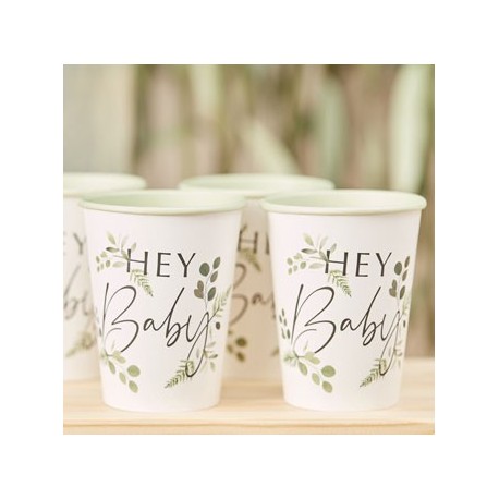 Botanical Baby party cups | Baby Shower party supplies 