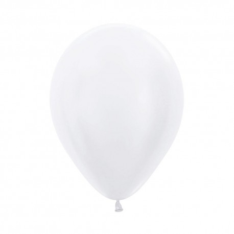 Metallic White Balloons - Inflate your balloons in store. 