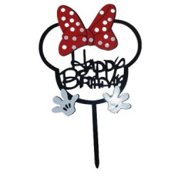 Minnie Mouse Acrylic Cake Topper