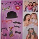Bowler Hat and tie fun Photo Props (12 pcs)