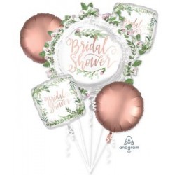 Love and Leaves Bridal Shower Foil Bouquet (5pcs)