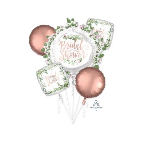 Love and Leaves Bridal Shower Foil Bouquet (5pcs)