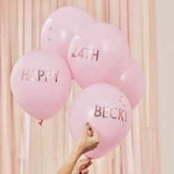 Mix it Up - Customisabl Pink Latex Balloons (5pcs)