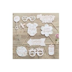 Baby in Bloom Photo Props | Baby Shower party supplies 