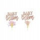 Baby in Bloom Cupcake Toppers | Baby Shower party supplies 