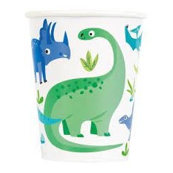 Blue and Green Dinosaur Cups 