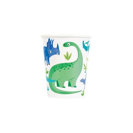 Blue and Green Dinosaur Cups 