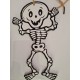 Hanging Polystyrene Skeleton (25cm tall)