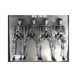 3D Grey Skeletons (pk/4)