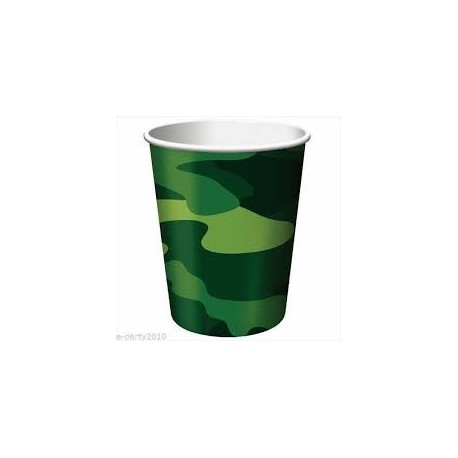 Military Camo Paper Cups (pack of 10)